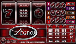 Legacy 5 Reel Slot